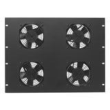 Lowell FW4-7T 7U Whisper Fan Panel Thermo-Cord 4 Fans