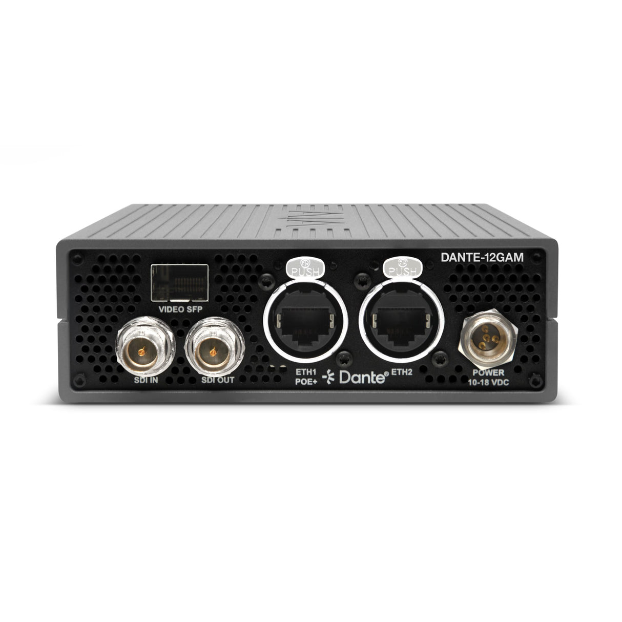 AJA DANTE-12GAM 12G-SDI AoIP Converter with Dante, AES67 & ST 2110-30