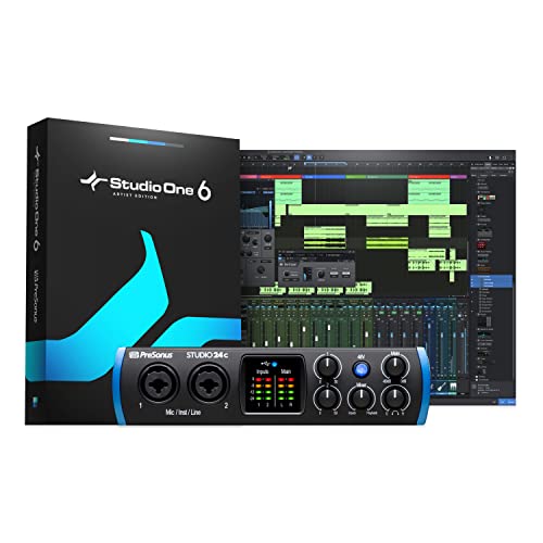 PreSonus Studio 24c 2 x 2 USB-C MIDI/Audio Interface