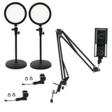Ikan HomeStream Video Kit 2 with 2 Desktop Lights Podcast Mic and Adjustable Arm