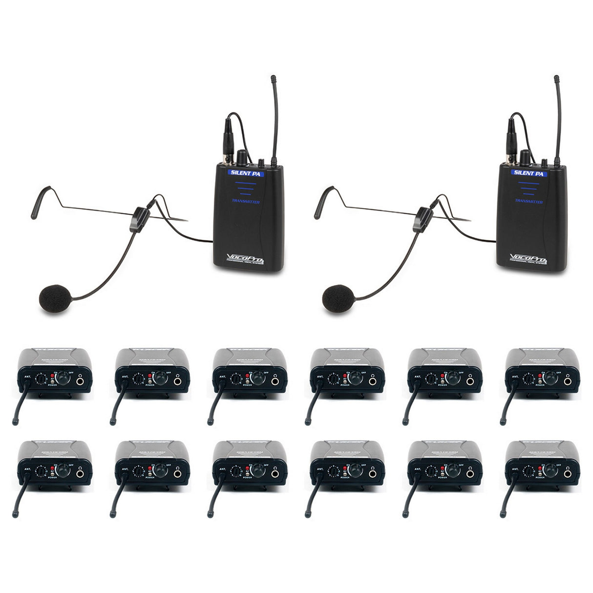 VocoPro SilentPA-IFB-12 1-Way Communication System for TV and Film Production