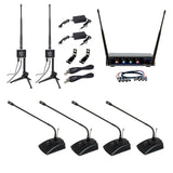 VocoPro BOOST-CONFERENCE-4 Long-Range Digital Wireless Microphone System 4 Set