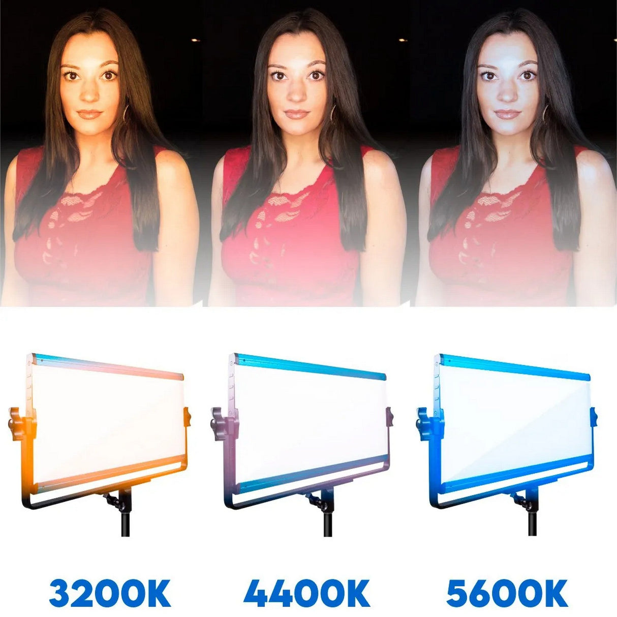 Dracast X Series LED2000 RGB and Bi-Color LED 3 Light Kit