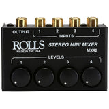 Rolls MX42 Stereo 4 Channel Mixer, RCA Passive