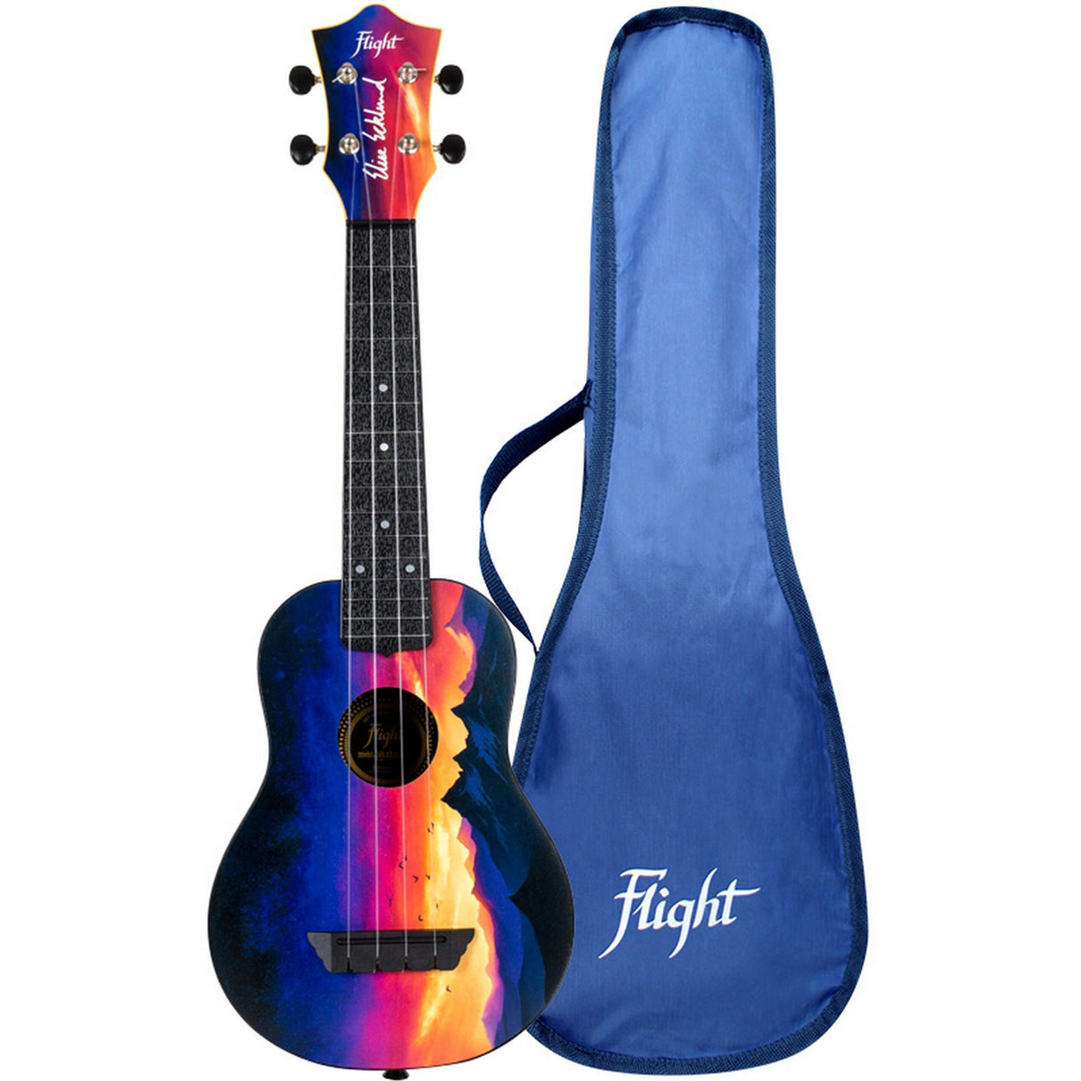 Flight Ukuleles Elise Ecklund Sunset Signature Soprano Ukulele