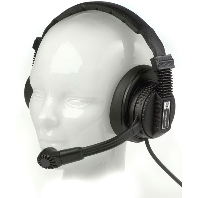Pro Intercom DMH920 Dual Muff Headset 2 x 400-Ohm Earspeakers 200-Ohm Dynamic Microphone