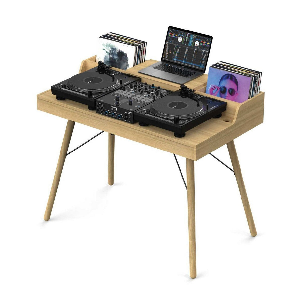 Glorious Vintage Music Station DJ Table