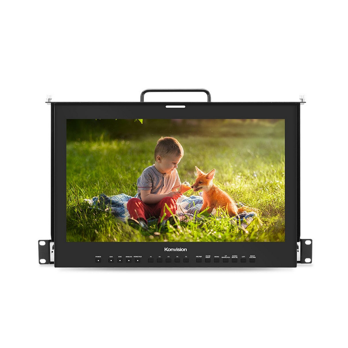 Konvision KFM-1710U 17-Inch 4K HDR 3840x2160 1RU drawer monitor