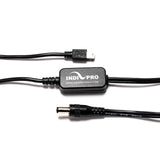IndiPRO 21MUSB 2.1mm DC Barrel to Mini USB 5 VDC Power Regulated Cable 20 Inch Cord