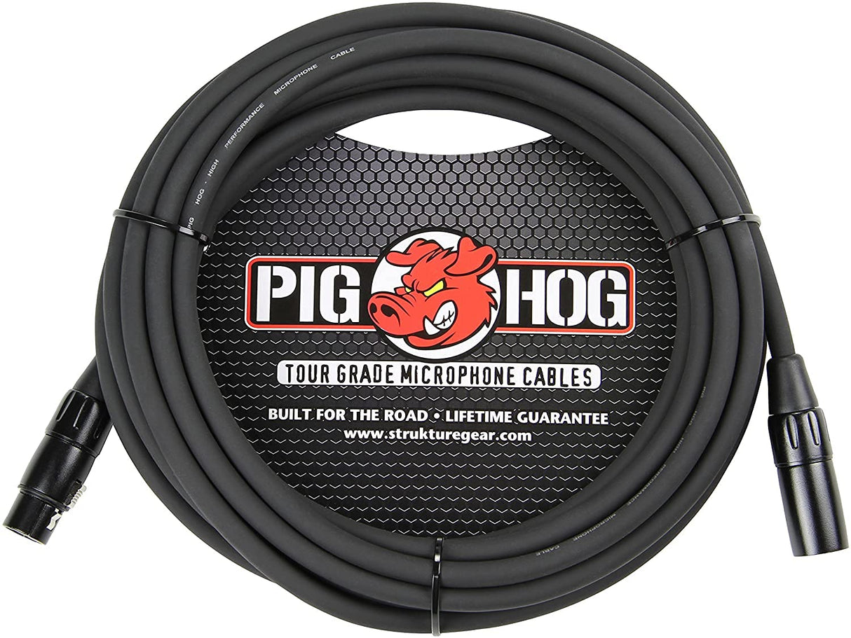 Pig Hog PHM25 8mm Microphone Cable, 25ft XLR