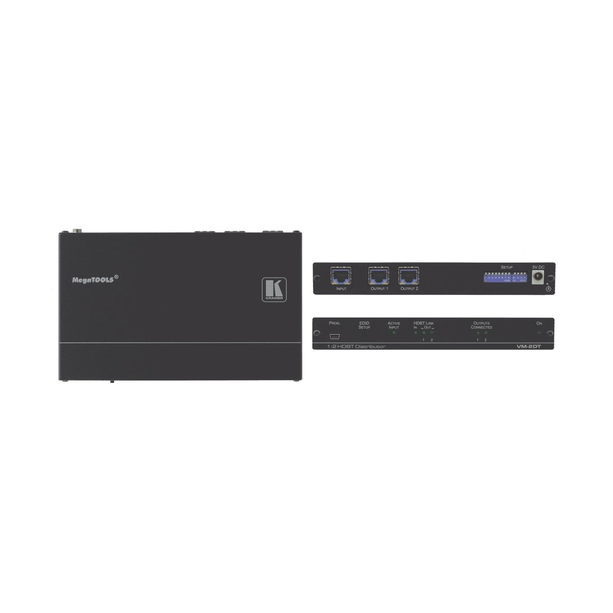 Kramer VM-2DT 1:2 4K60 4:2:0 Long-Reach HDBaseT Distribution Amplifier