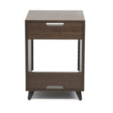 Gator GFW-ELITEDESKRK-BRN Elite Series Furniture Desk 10U Rack, Walnut Brown Finish