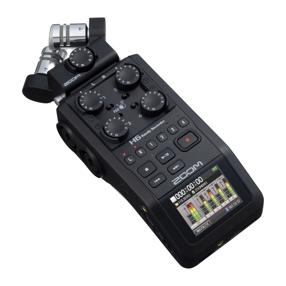 Zoom H6 All Black Portable Recorder