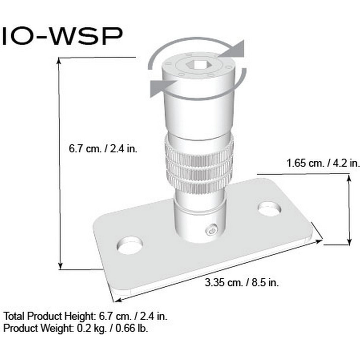 Triad-Orbit IO Wall Stud Plate IO-Equipped Wall Stud Plate (IO-WSP)