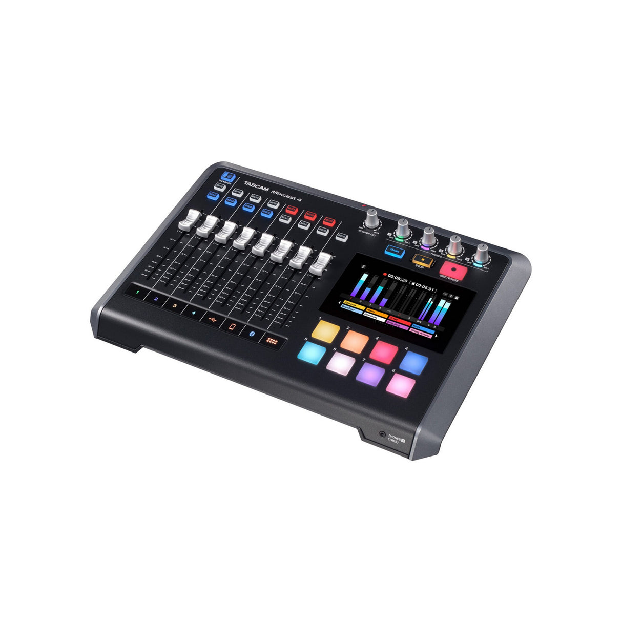 Tascam MIXCAST 4 Podcast Station with Built-In Recorder and USB Audio Interface