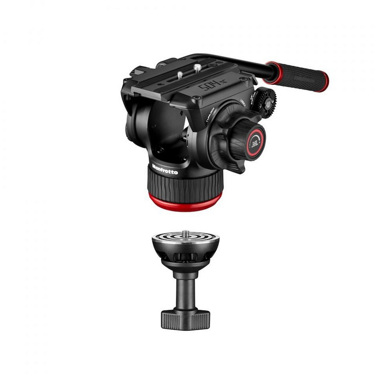 Manfrotto MVK504XTWINGA 504X Fluid Video Head with Aluminum Twin Leg Tripod