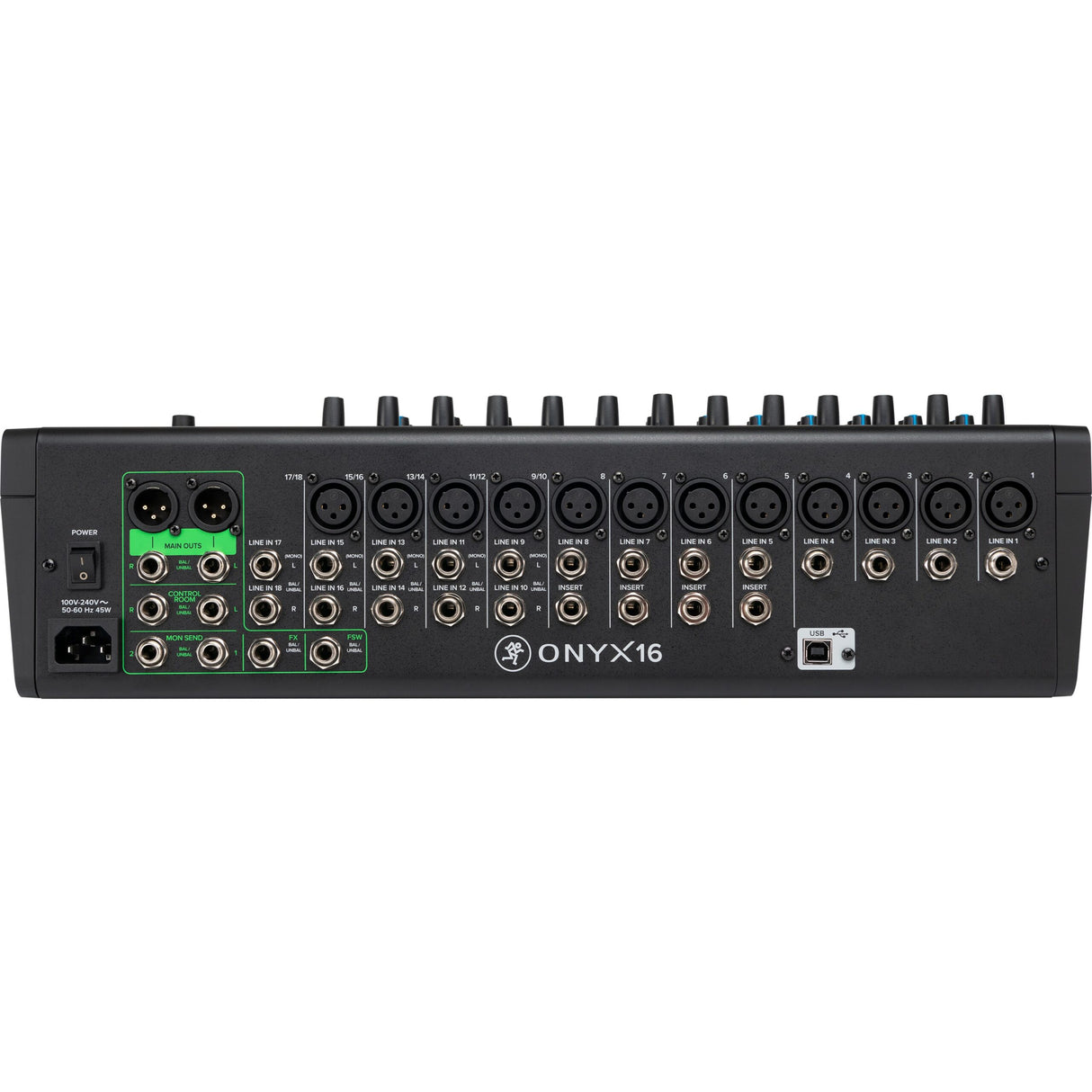 Mackie Onyx16 16-Channel Analog Mixer with Multi-Track USB