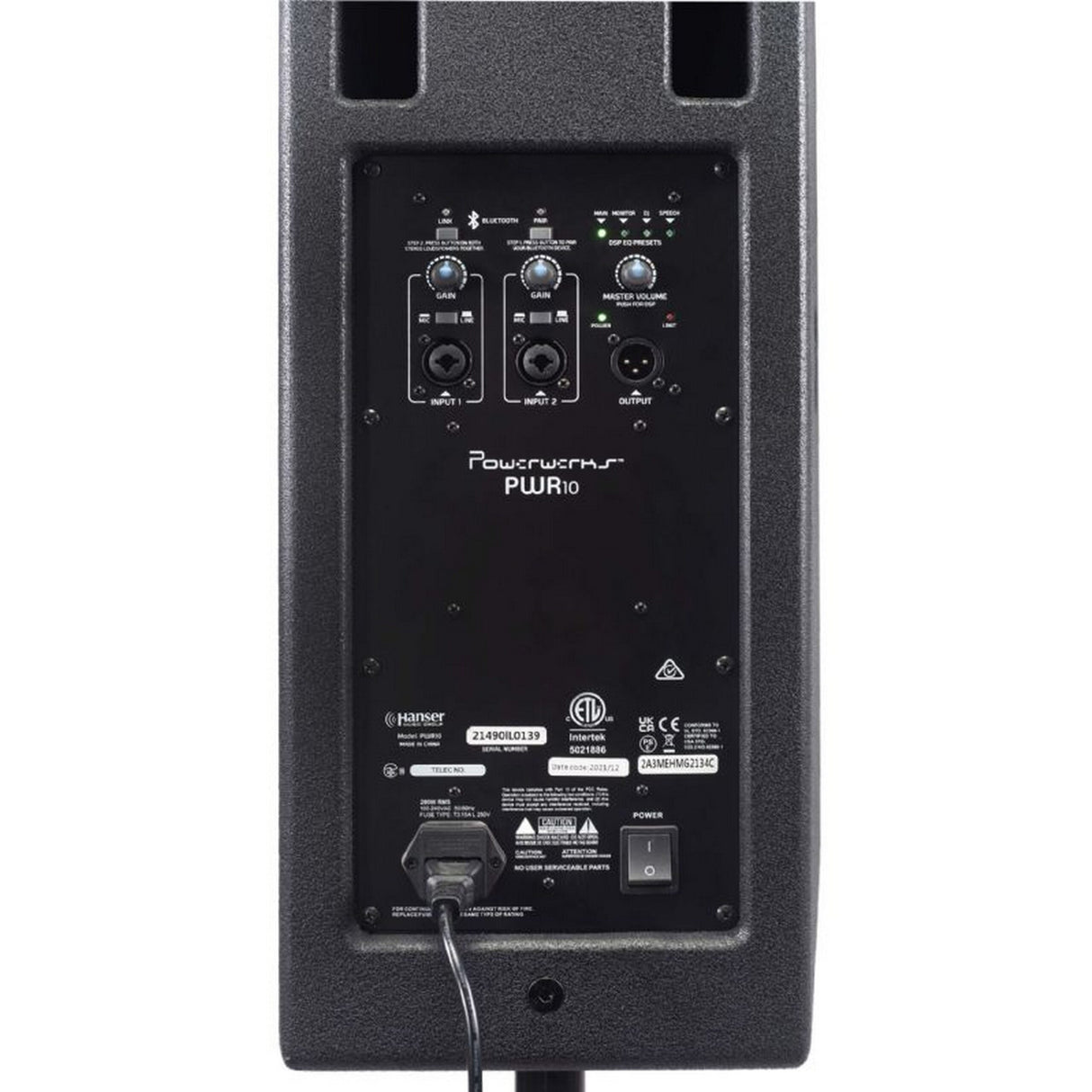 Powerwerks PWR10 600 Watt 1 x 10-Inch 2-Channel Active Speaker