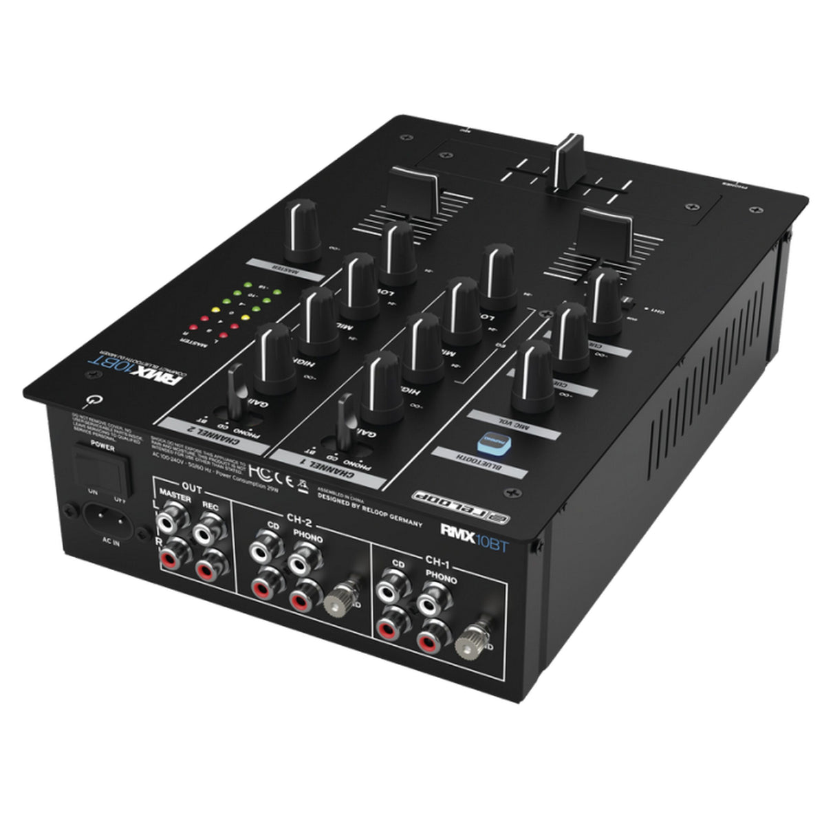 Reloop RMX-10-BT 2 Channel Bluetooth Compact DJ Mixer