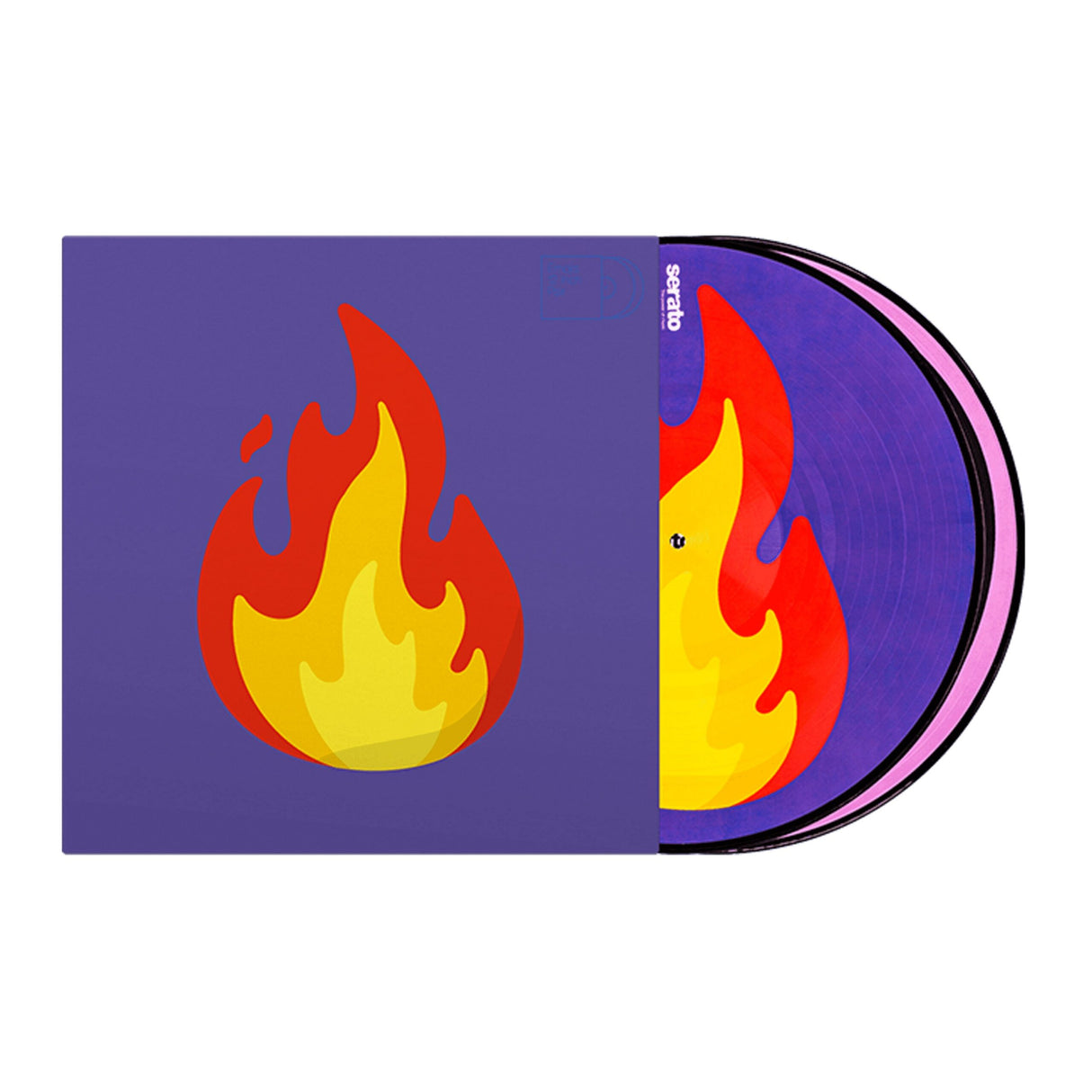 Serato SCV-PS-EMJ-2 12-Inch Emoji Series #2 Flame Vinyl, Pair