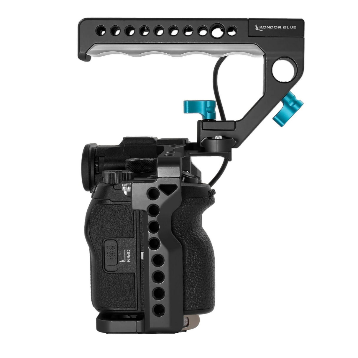 Kondor Blue Sony A7SIII Cage with Start-Stop Trigger Top Handle for A7 Series Cameras, Black