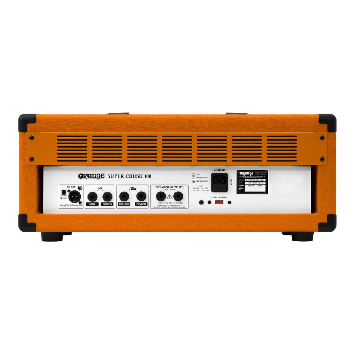 Orange Super Crush 100-Watt Guitar Amplifier Head, Orange