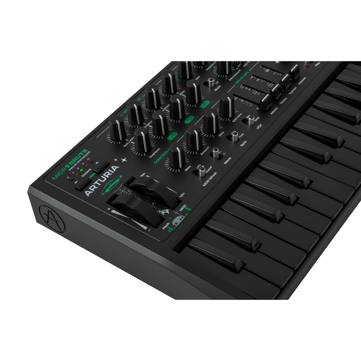 Arturia MicroBrute Analog Monophonic Synthesizer, UFO Edition