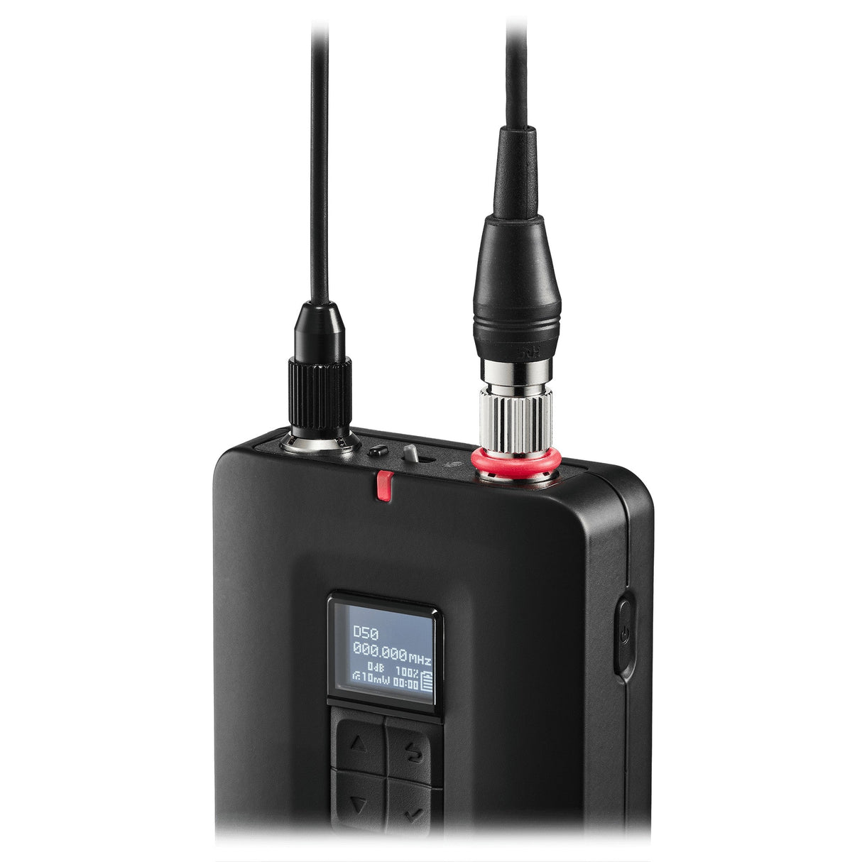 Audio-Technica ATW-D50-DRX-BLH 2-Person Wireless Cardioid Handheld/Lavalier Combo System, DF2 470-608 MHz