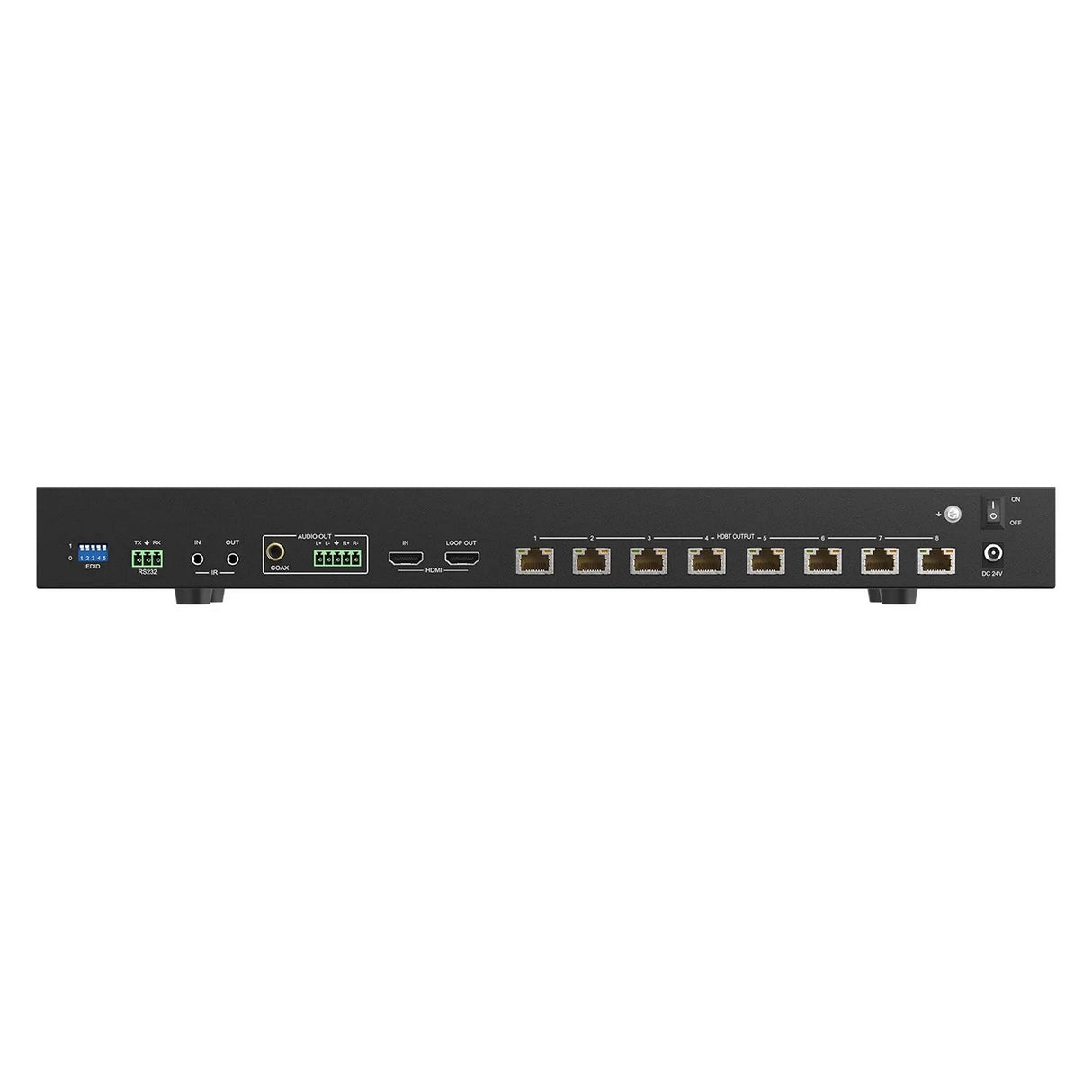 BZBGEAR BG-UDA-E18 1x8 4K UHD 18Gbps HDMI HDBaset Splitter/Distribution Amplifier