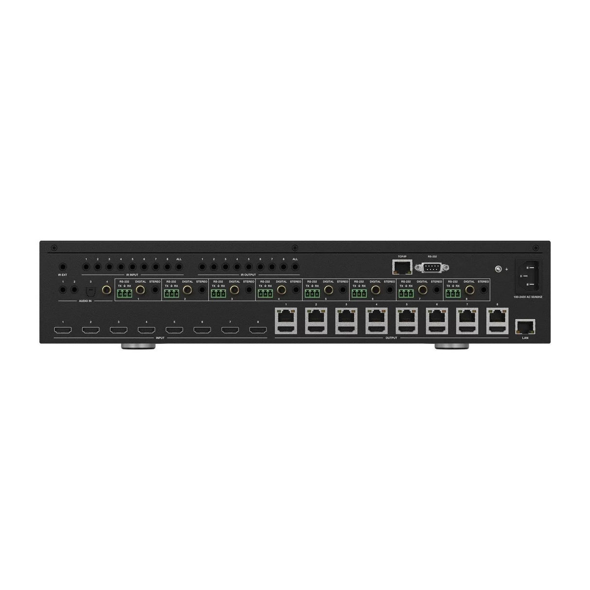 BZBGEAR BG-UM88-100M-KIT 8X8 HDMI and HDBaseT Matrix Switch