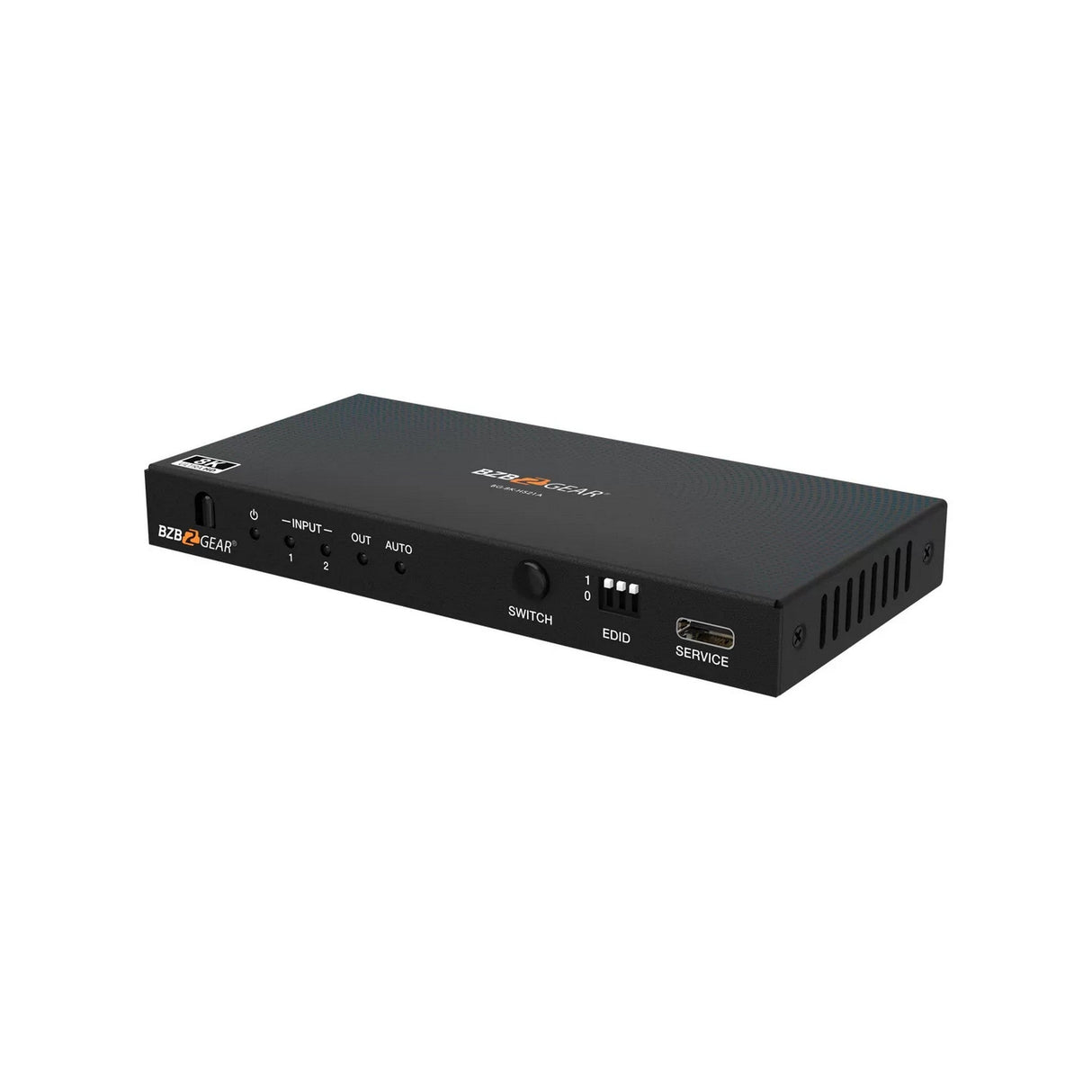 BZBGEAR 2x1 8K UHD HDMI 2.1 Switcher with Audio De-Embedder