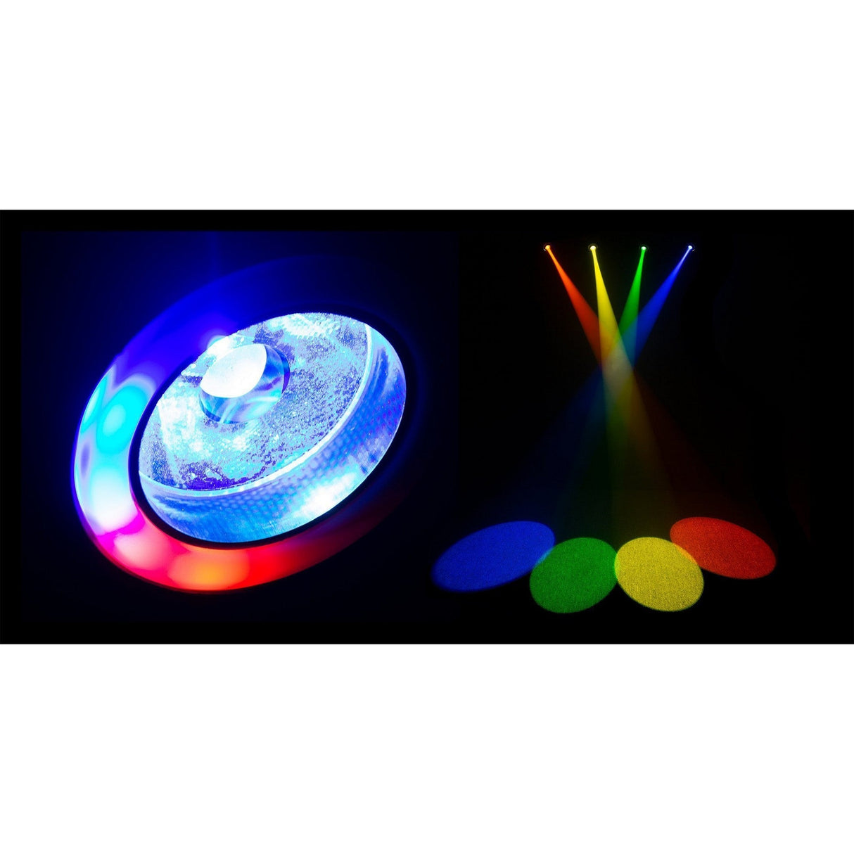 ColorKey Mover Halo Beam QUAD MKII with Color Changing LED Halo