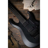 Cort X500 Menace Multi-Scale 6-string Electric Guitar, Black Satin