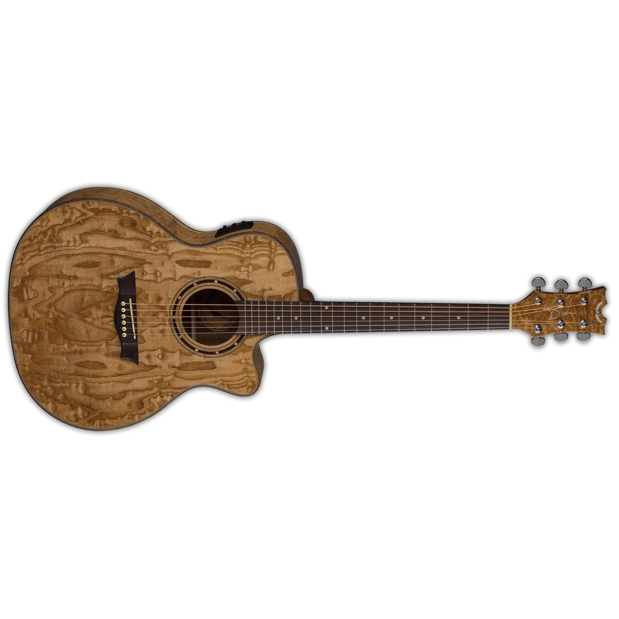 Dean Guitars Exotica Quilt Ash Acoustic-Electric Guitar, 6-String