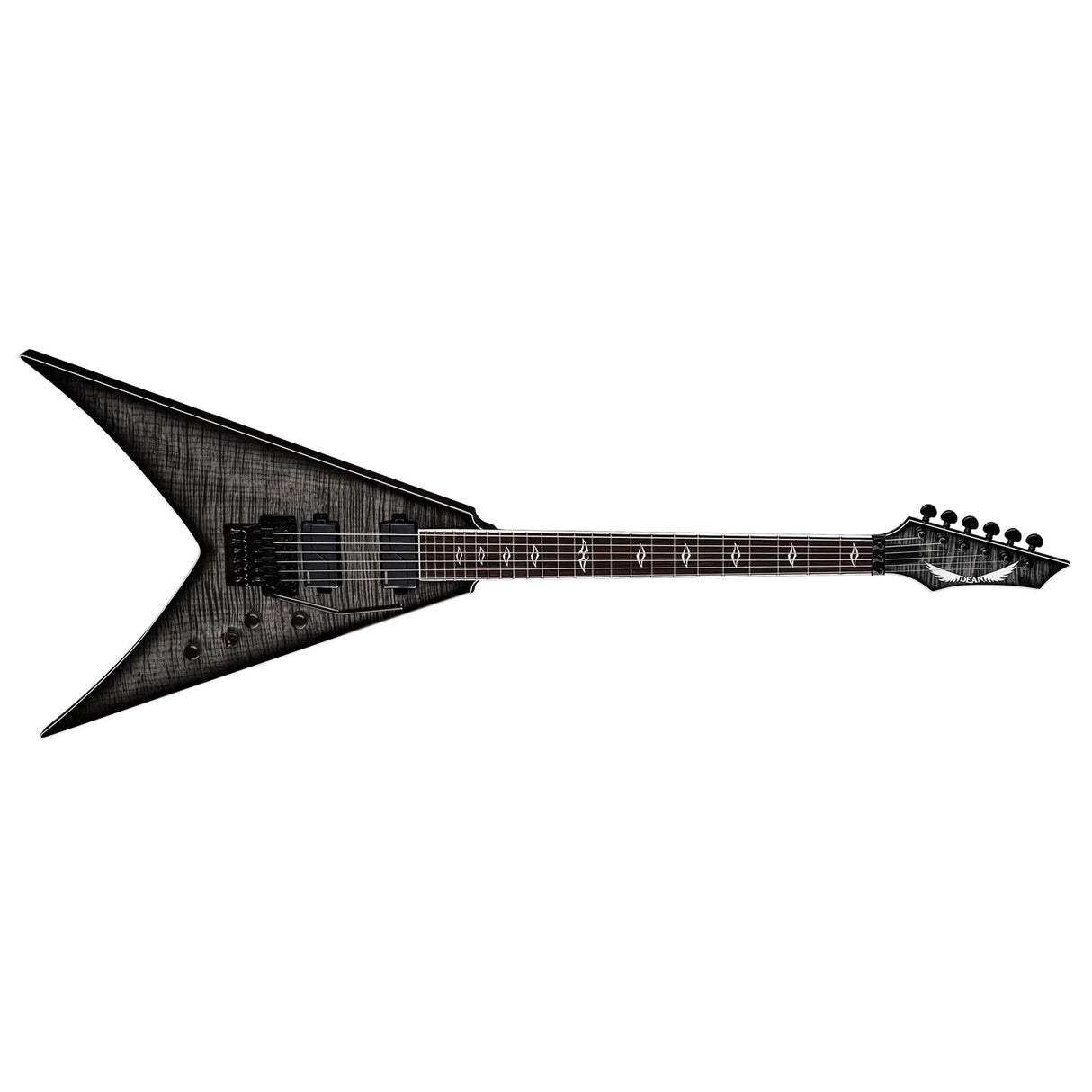 Dean Guitars Vengeance Select Floyd Fluence Charcoal Burst Electric Guitar, 6-String