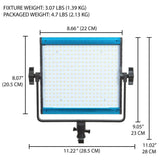 Dracast DRX3500DNH LED500 X Series Daylight LED 3 Light Kit with Injection Molded Travel Case