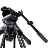 E-Image EI-7080-AA 2-Stage Aluminum 100mm Fluid Head Tripod Kit