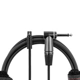 Gator Cableworks GCWC-TA4F-3RA Right Angle 1/4" to TA4F Instrument Cable, 3-Feet