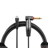 Gator Cableworks GCWH-TA4F-3RAQT Right Angle Quiet 1/4" to TA4F Instrument Cable, 3-Feet