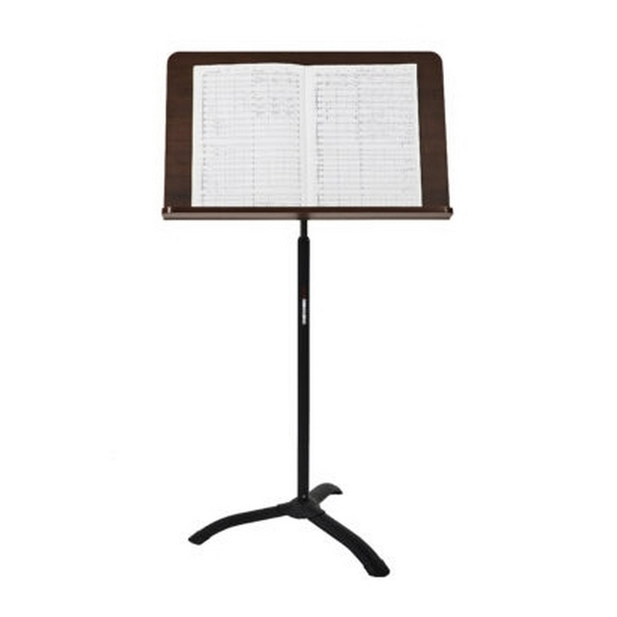 Gator Wooden Conductor Music Stand with Brushed Metal Base