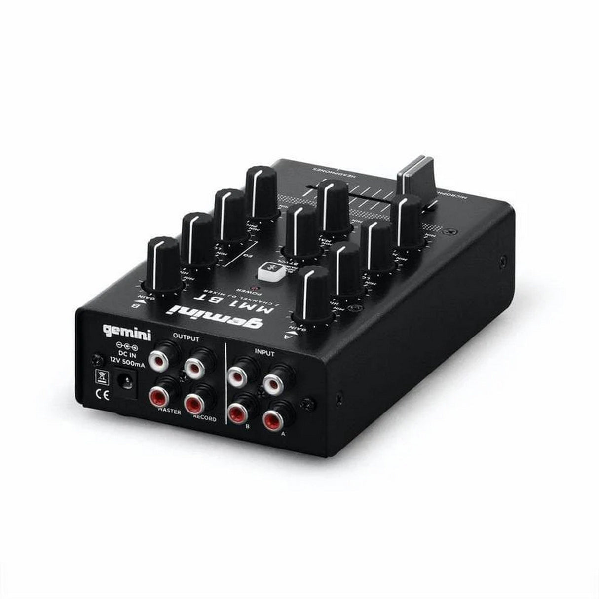 Gemini MM1-BT 2-Channel Professional Analog Bluetooth DJ Mixer