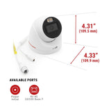 IC Realtime IPMX-E40F-W2-LED 4MP Full-Color LED AI Eyeball Network Camera