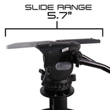 Ikan PT419W-TM-PEDESTAL 19-Inch Widescreen Teleprompter with Talent Monitor, Pedestal, and Dolly Turnkey