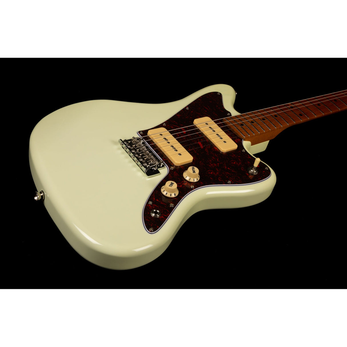 Jet Guitars JJ-300 P90 OW Electric Guitar, Olympic White Finish