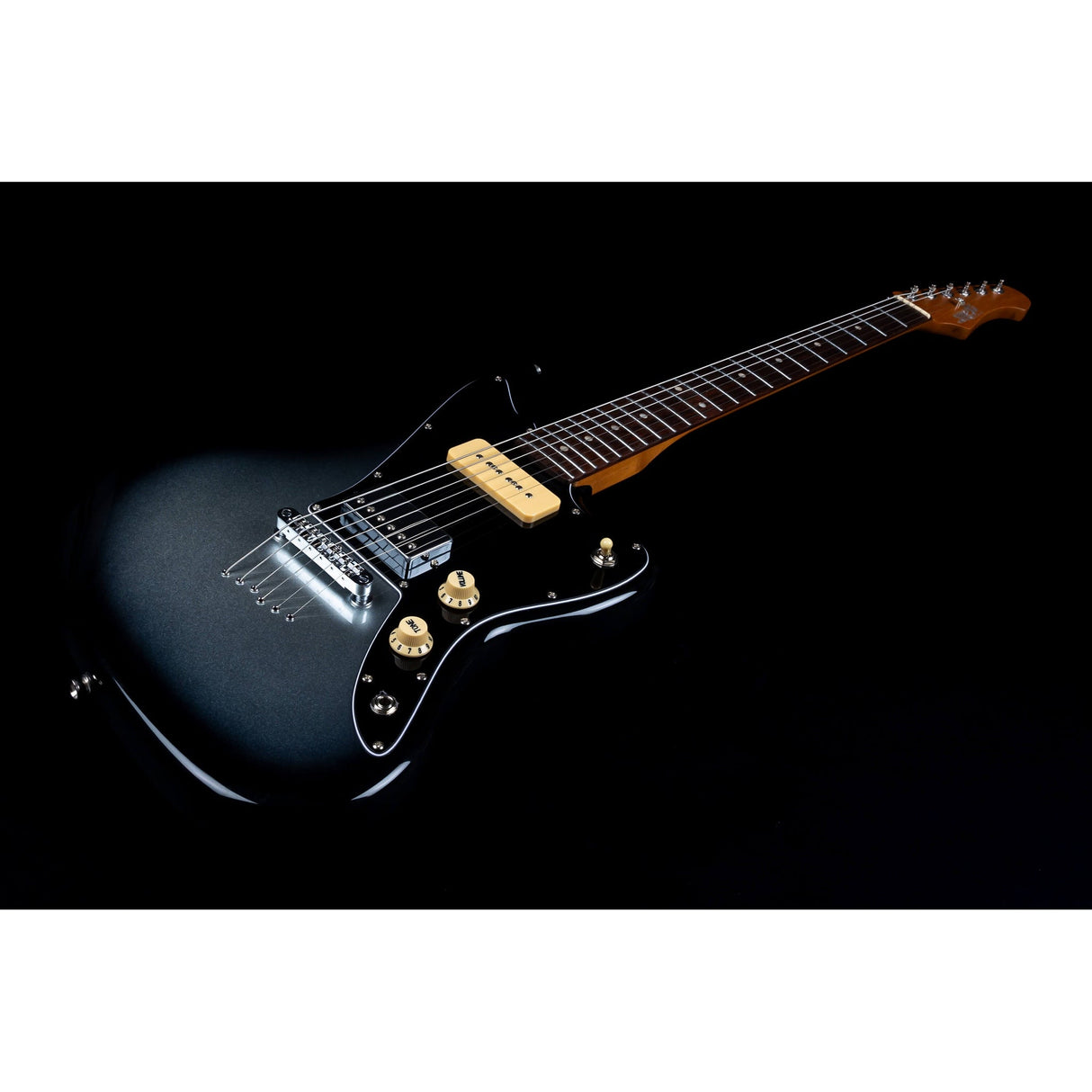 Jet Guitars JJ-350 Baritone Moonburst Electric Guitar