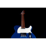 Jet Guitars JT-300 Canadian Roasted Maple Basswood Electric Guitar with SS Ceramic Pickup, Lake Placid Blue