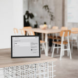 Joan 13 Pro Black Meeting Room Scheduler Display