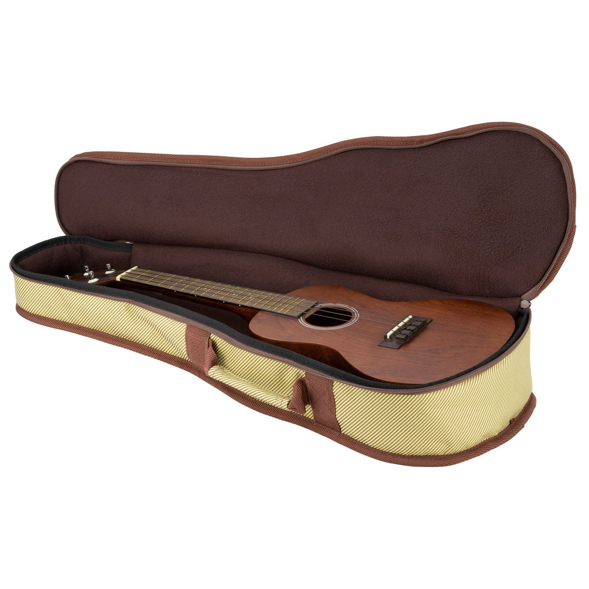 Kaces KQUC1 GigPak Concert Size Ukulele Bag, Tweed