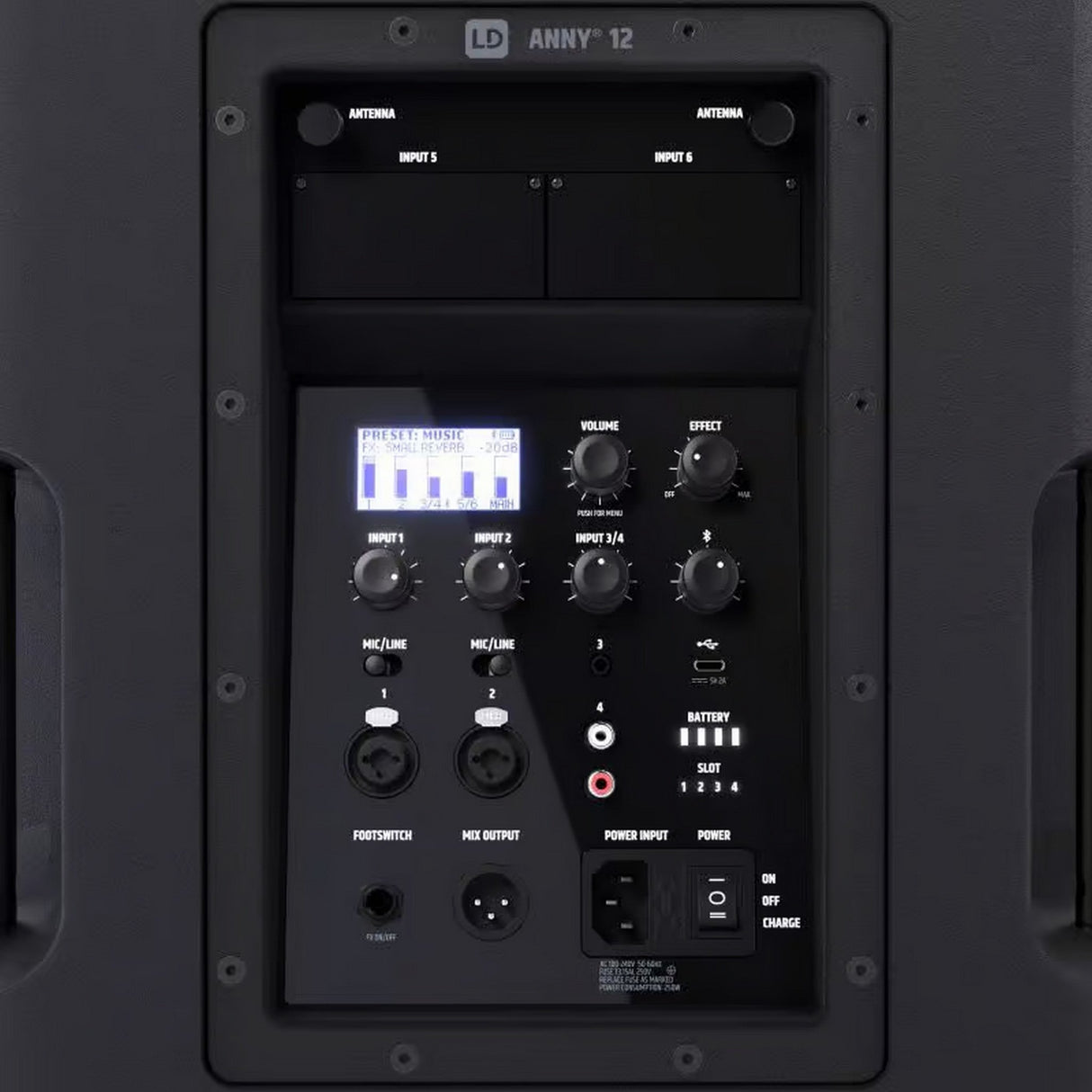 LD Systems ANNY 12 Battery-Powered Bluetooth PA System, 12-Inch
