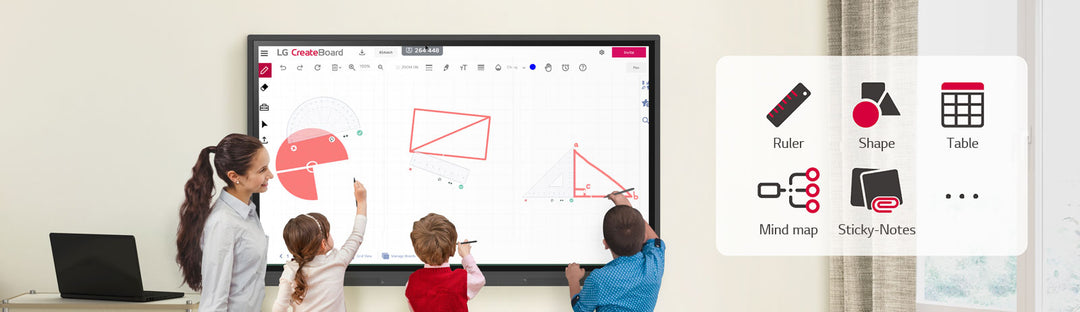 LG 65TR3DK-B CreateBoard 65-Inch Digital Interactive Whiteboard